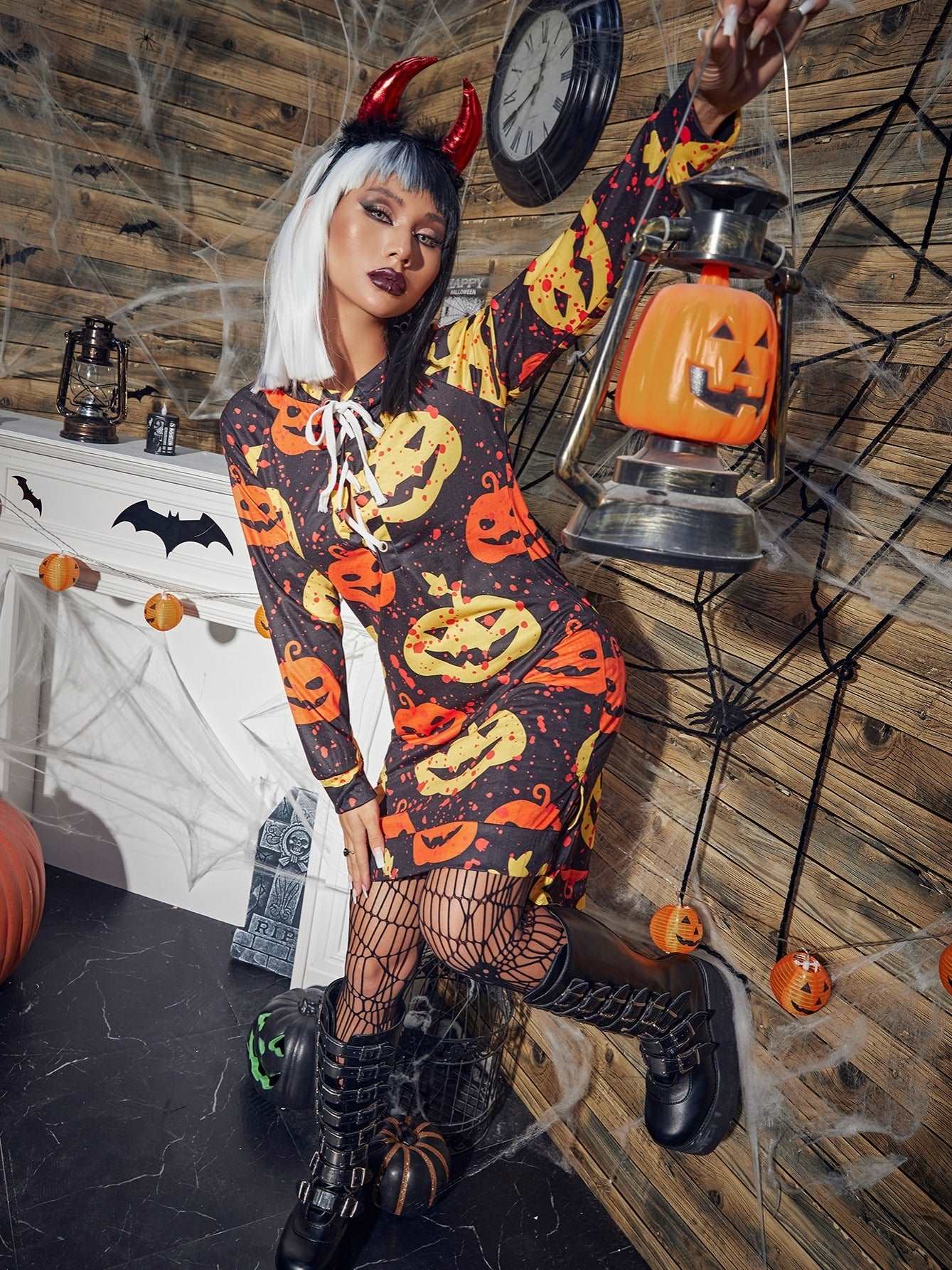 Asymmetric Halloween Dress Jennylyn Collection