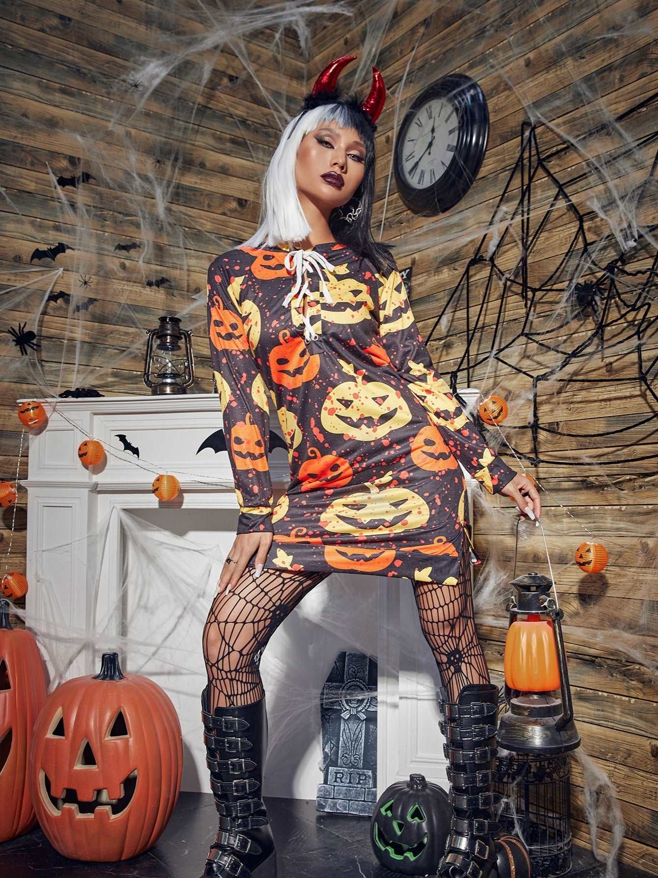 Asymmetric Halloween Dress Jennylyn Collection