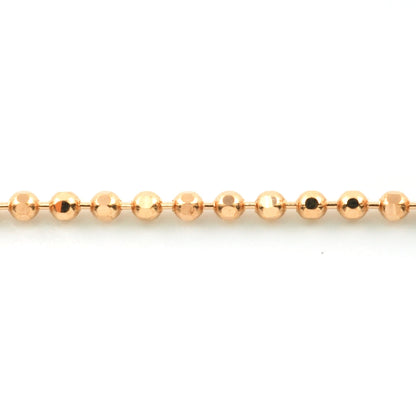 18K ROSE BALL CHAIN