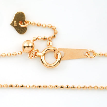 18K ROSE BALL CHAIN