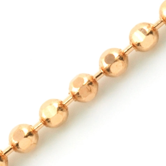 18K ROSE BALL CHAIN