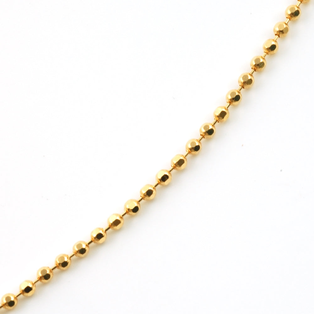 18K YG BALL CHAIN