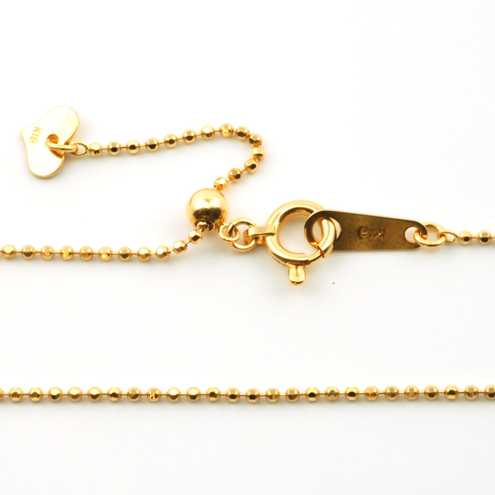 18K YG BALL CHAIN