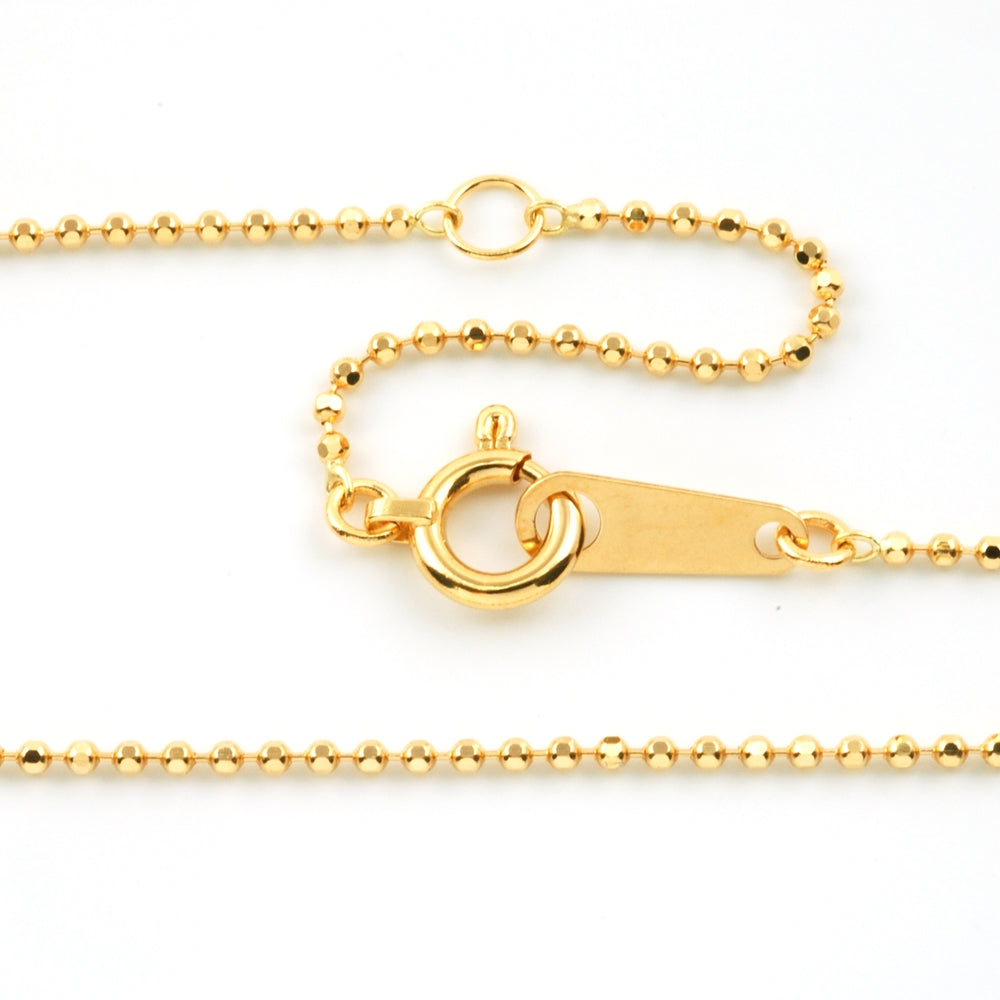 18K YG BALL CHAIN