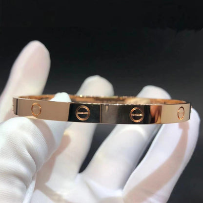 Genuine 18K Gold Love Bangle Solid