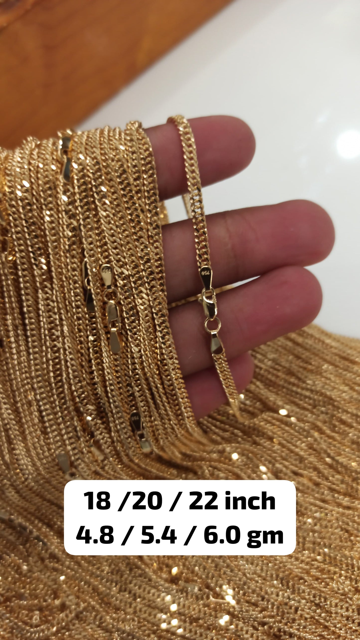 Genuine 18K Gold Chain - Wholesale