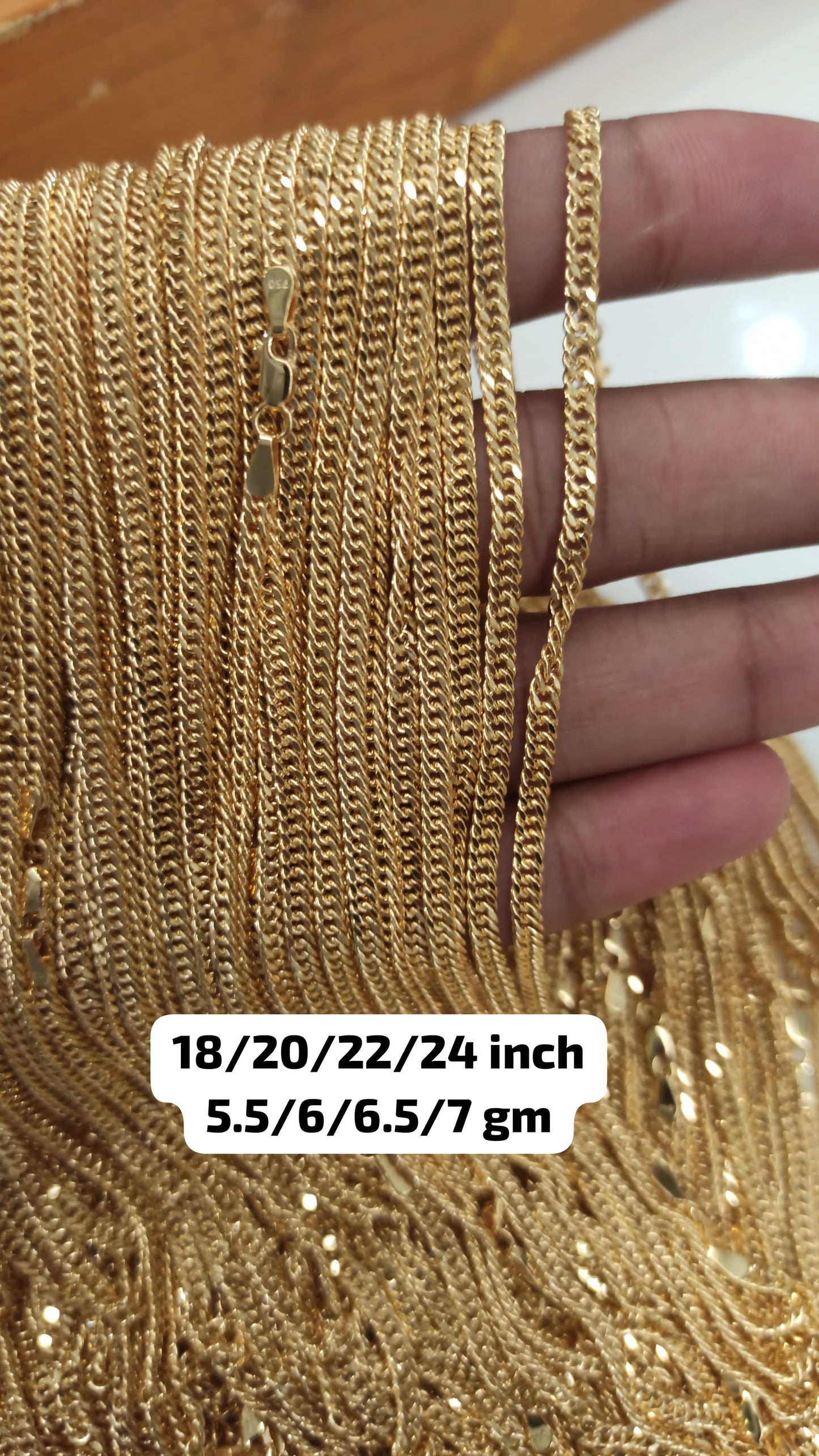 Genuine 18K Gold Chain - Wholesale