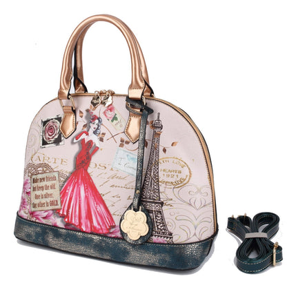 Lady Luck Vintage Scratch & Stain Resistant Top-Handle Bag [FA8914] Jennylyn Collection