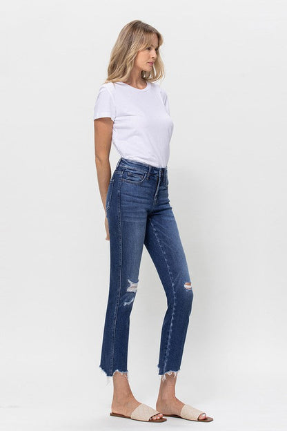 MID RISE CROP SLIM STRAIGHT MEDIUM Jennylyn Collection