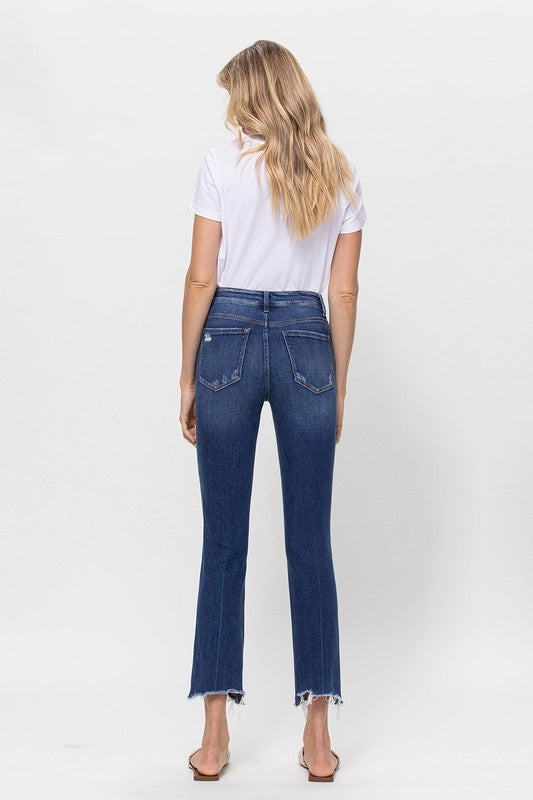 MID RISE CROP SLIM STRAIGHT MEDIUM Jennylyn Collection