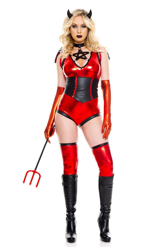 Seven Pieces Malicious Devil Costume Set Jennylyn Collection