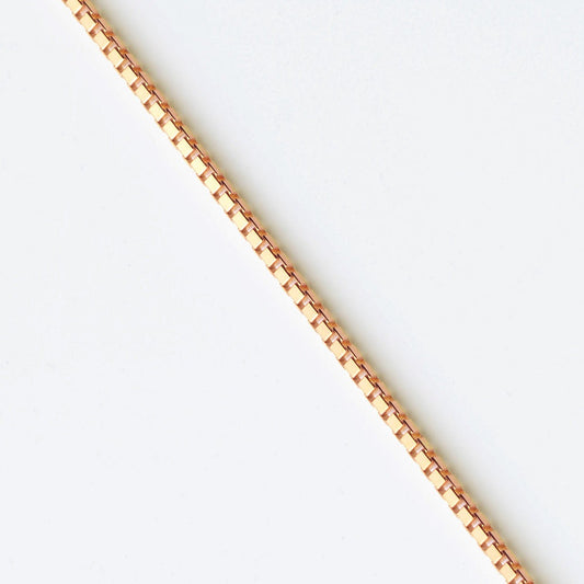 18K ROSE BOX CHAIN(VENETIAN)